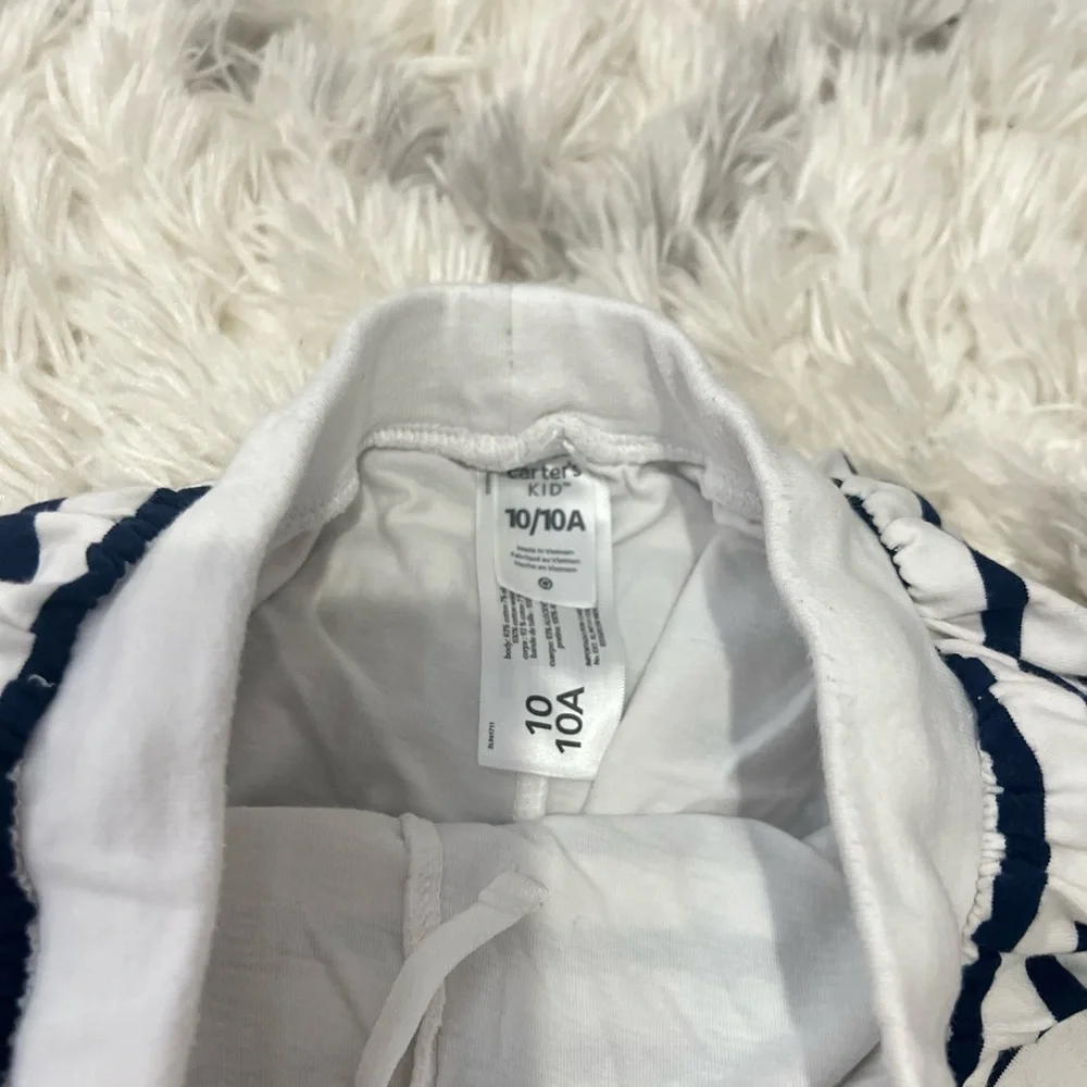 Cartier White and Navy Striped Garment - Picture 2 of 4
